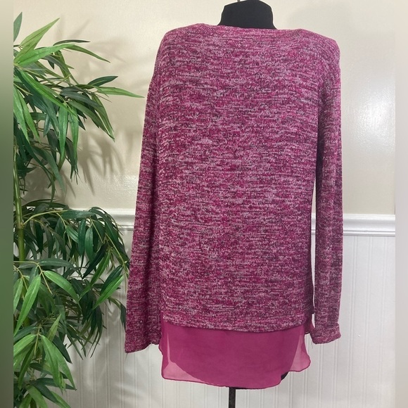 Kut from the Kloth oversized slouchy sweater with attached silky trim, XS/S - Picture 4 of 8